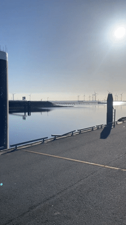 Morning pier scene captured in Bruinisse, Netherlands