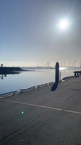 Morning pier scene captured in Bruinisse, Netherlands