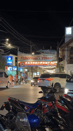 Evening out at Fisherman's Village Walking Street, Baan Bo Phut