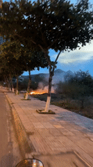 Multiple trash fires burn in Nha Trang ward