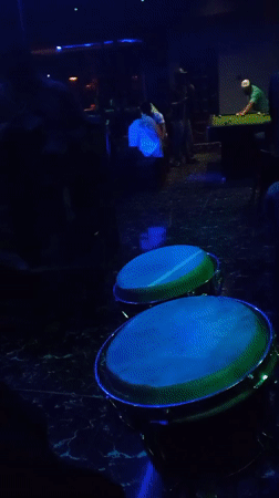 Evening social gathering with live music at Lokoja nightclub