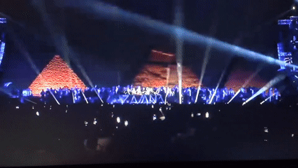 Nighttime concert with illuminated pyramids draws crowds in Bengaluru