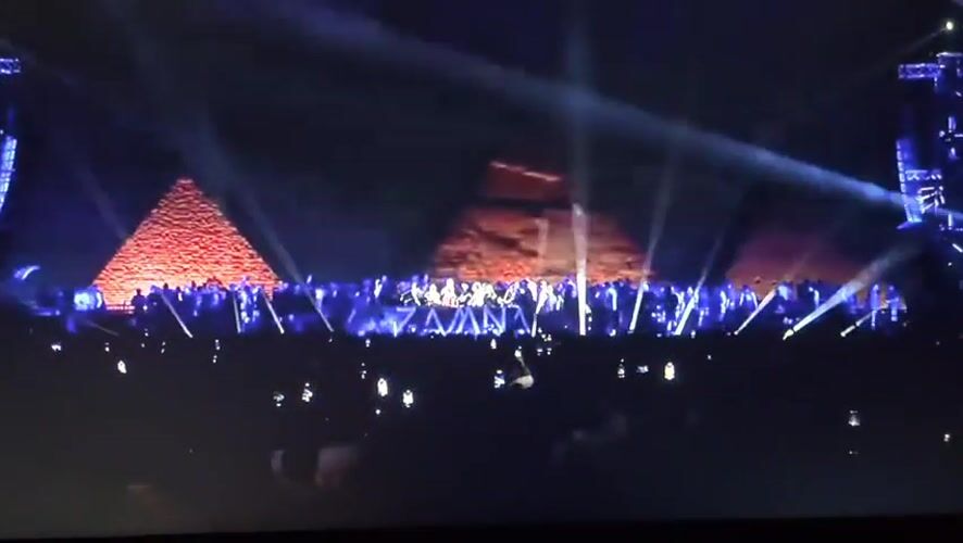 Nighttime concert with illuminated pyramids draws crowds in Bengaluru