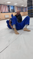 Jiu-jitsu training session documented at Krasnoyarsk gym