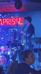 Live band entertains diners at Yenişehir nightclub venue