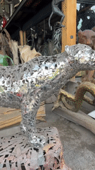 Art installation construction documented in Ubud, Indonesia