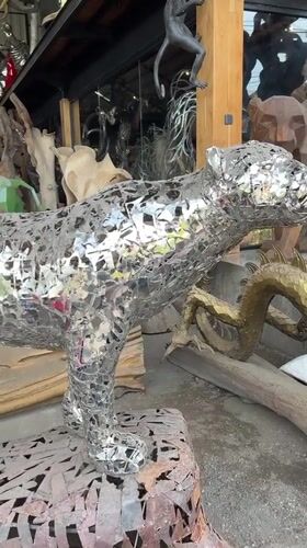 Art installation construction documented in Ubud, Indonesia
