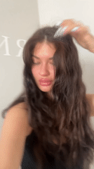 Woman photographed in direct camera gaze, Krasnogorsk