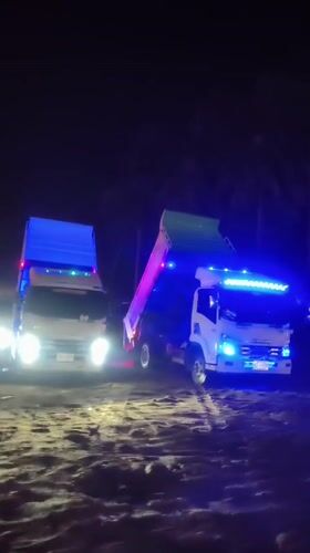Nighttime construction work observed in Thai coastal communities