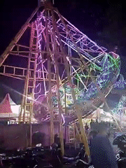 Night carnival draws families to rides and food in Sragen