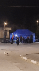 Evening gathering with music and Bulgarian flag in Slatina