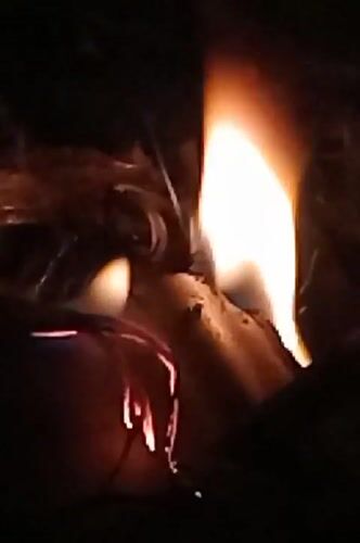 Indoor scenes captured in Keudekrueng: flame handling, decorative wall art