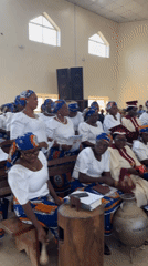 Funeral service held in Jos Nigeria with choir performances