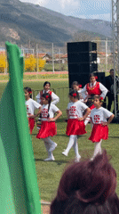 Traditional folk dance performance held in Maglizh, Bulgaria