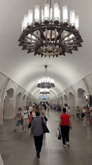 Moscow Metro station interior documented by witness