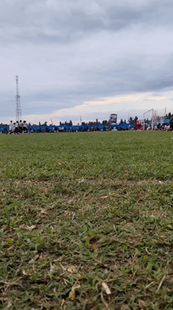 Grassroots soccer match draws a crowd in rural Indonesia