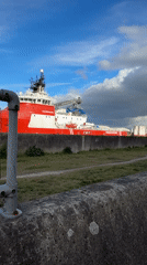 Wagenborg ship Keizersborg docked at Great Yarmouth port