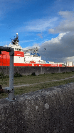Wagenborg ship Keizersborg docked at Great Yarmouth port