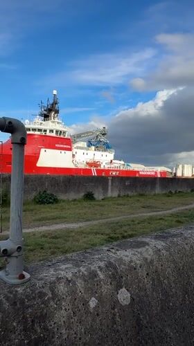 Wagenborg ship Keizersborg docked at Great Yarmouth port