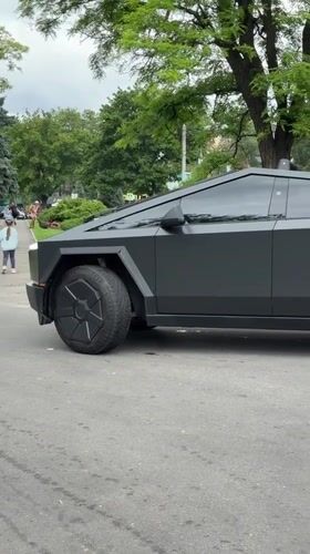 Tesla Cybertruck spotted in multiple locations around Dnipro