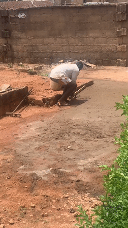 Construction work underway in Barakin Akawo, Nigeria