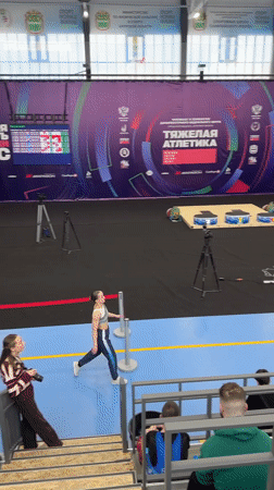 Weightlifting competition features young athletes in Blagoveshchensk, Russia