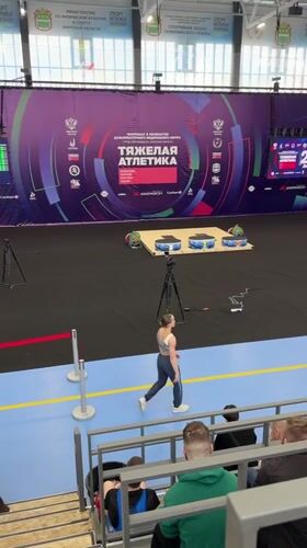 Weightlifting competition features young athletes in Blagoveshchensk, Russia