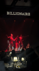 Dance performance at Dubai restaurant venue with seated audience