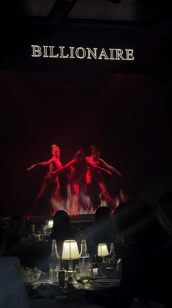 Dance performance at Dubai restaurant venue with seated audience