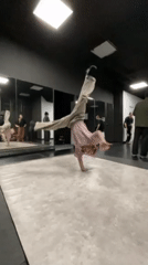 Teenagers Practice Breakdancing, Share Pizza at Krasnoyarsk Studio