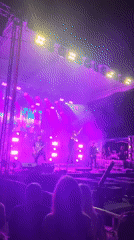 Live outdoor concert in full swing in Hévíz, Hungary