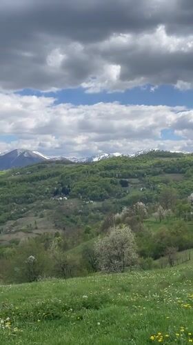 Spring scenes captured across Montenegro's countryside within minutes