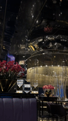 Upscale restaurant interior documented in Serik, Turkey