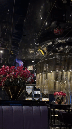 Upscale restaurant interior documented in Serik, Turkey