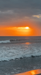 Dramatic sunset captured by multiple witnesses at North Kuta beach