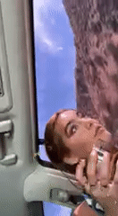 Woman filmed speaking to camera inside car in California