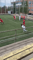 Soccer match observed on artificial turf in Astana
