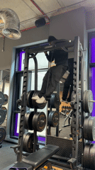 Morning gym workout documented in London fitness facility