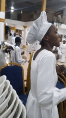 Religious gathering in white robes held in Lokoja hall