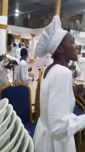 Religious gathering in white robes held in Lokoja hall
