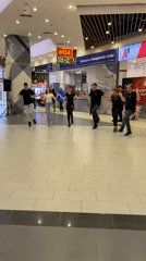 Folk dancers perform impromptu routine in Plovdiv shopping mall