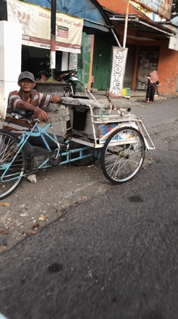 Morning street traffic across Sidoarjo and Larangan, East Java