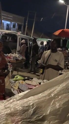 Nighttime market activity documented across Bukuru, Nigeria commercial district