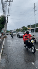 Traffic on wet streets in Davao City