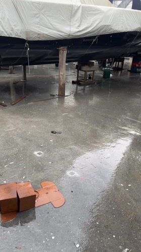 Rainy morning weather documented across northern Greece coastal towns