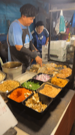 Busy night market activity documented in Pattaya City