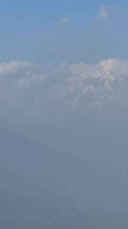 Clear mountain vista documented in Nepal