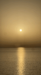 Sunset captured along Tel Aviv Mediterranean coast
