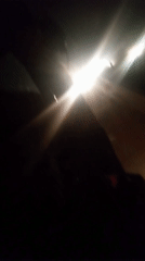 Nighttime motorcycle ride recorded on Nigerian road