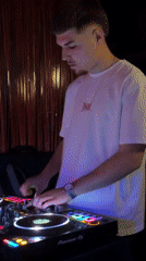 DJ performance and street activity observed in Blagoevgrad